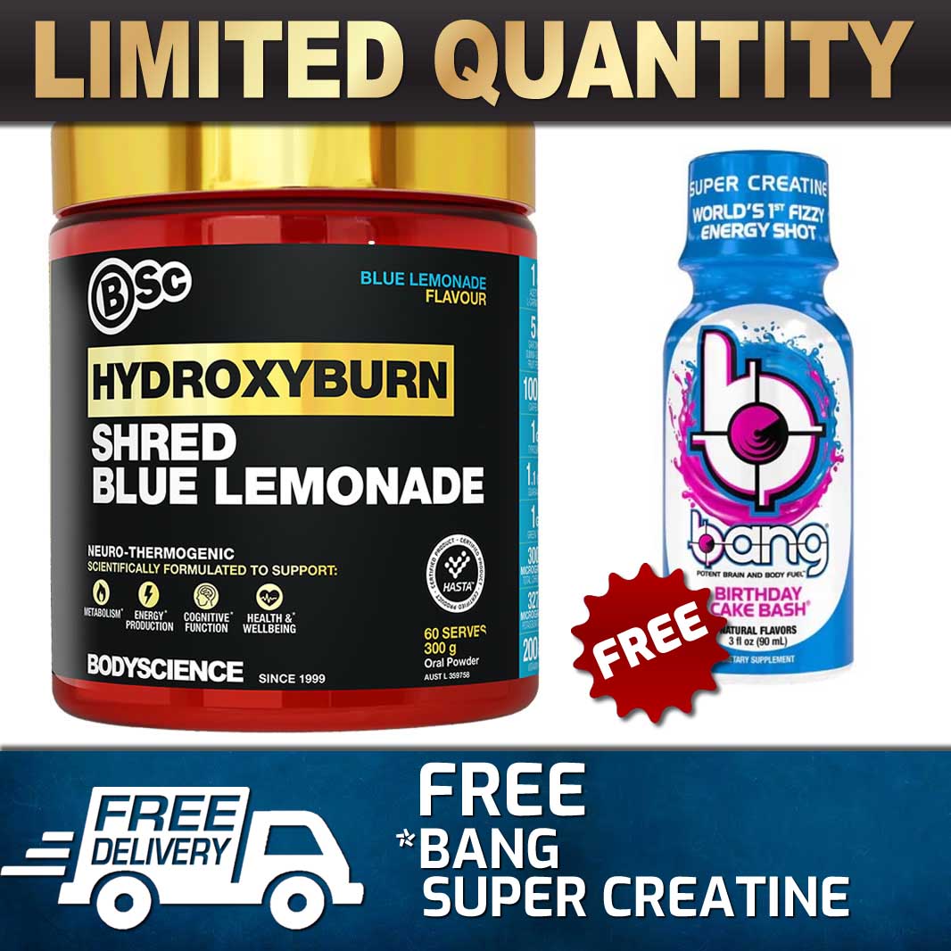 BSC HYDROXYBURN SHRED FAT BURNER //WEIGHT LOSS HYDROXY BURN OXYSHRED